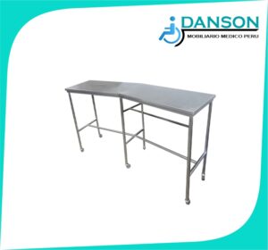 Mesa angular de acero inoxidable
