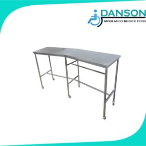 Mesa angular de acero inoxidable