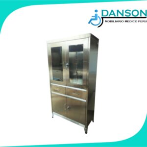 Vitrina de 2 cuerpos en acero