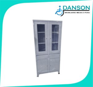 Vitrina de 2 cuerpos en acero inox